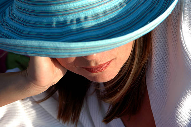 istock Girl In Sun Hat Relaxing 91039700