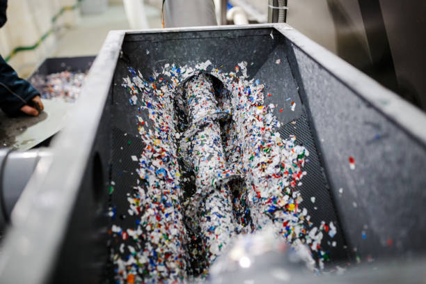 istock equipment for the processing of plastic waste in the factory 910402982
