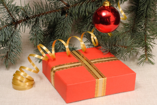 Christmas decoration and gift box
