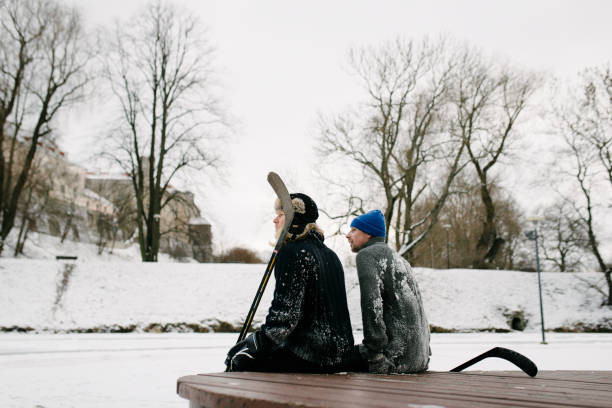 istock After winter hockey match 910403658