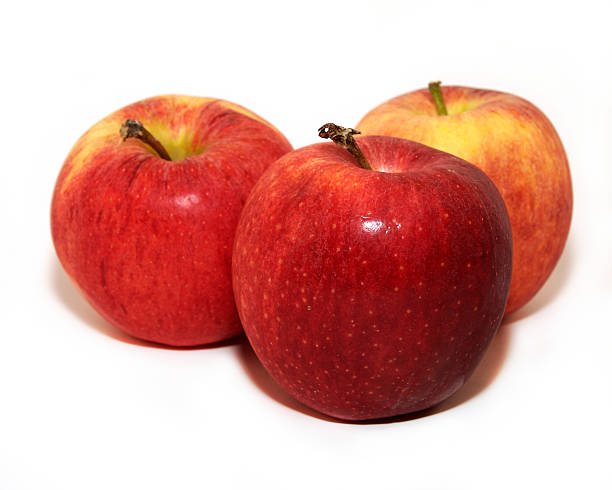 Apple Trio stock photo