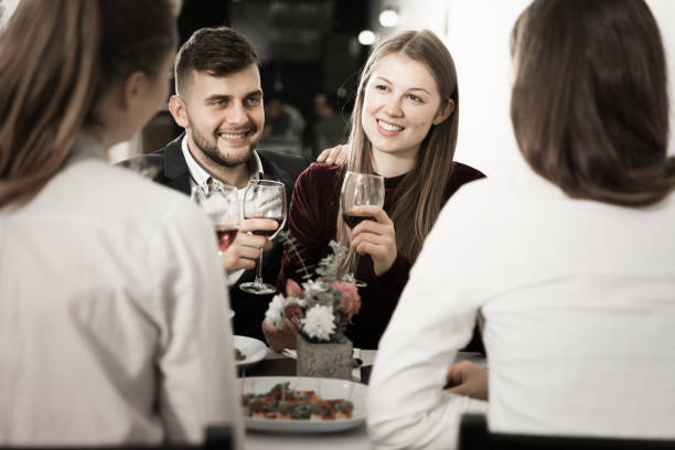 istock Friends are having dinner in the restaurante 910408044