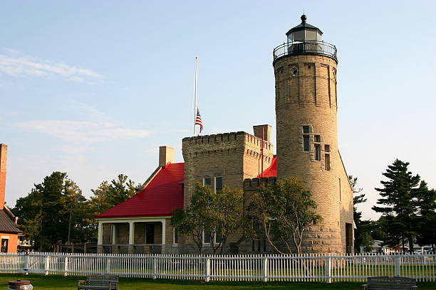 istock Mackinaw City Lighthouse 91041061