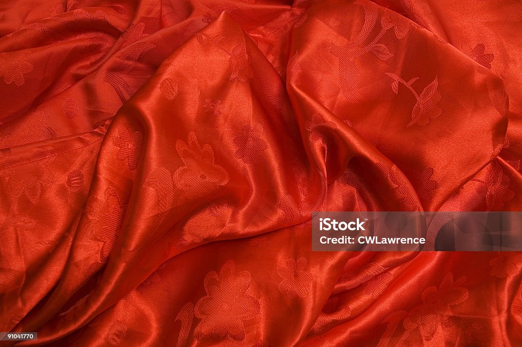 Красный шелк - Стоковые фото Без людей роялти-фри