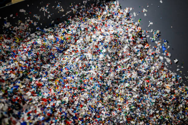 istock recycled plastic bottles and waste at the plant 910418950