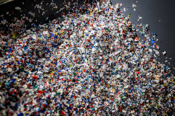 istock recycled plastic bottles and waste at the plant 910418954