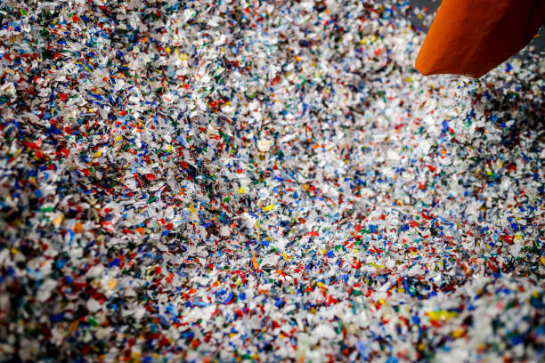istock recycled plastic bottles and waste at the plant 910418956