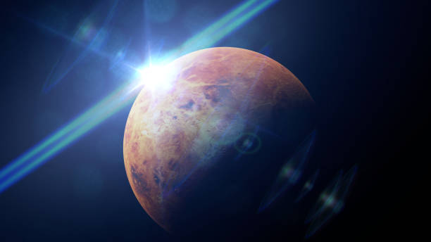 istock planet Venus in front of the bright Sun 910418976