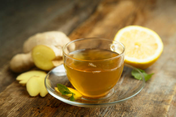 istock Hot homemade ginger tea 910421766