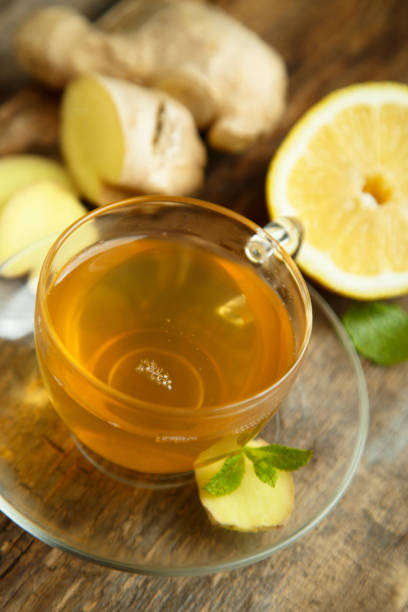 istock Hot homemade ginger tea 910421768