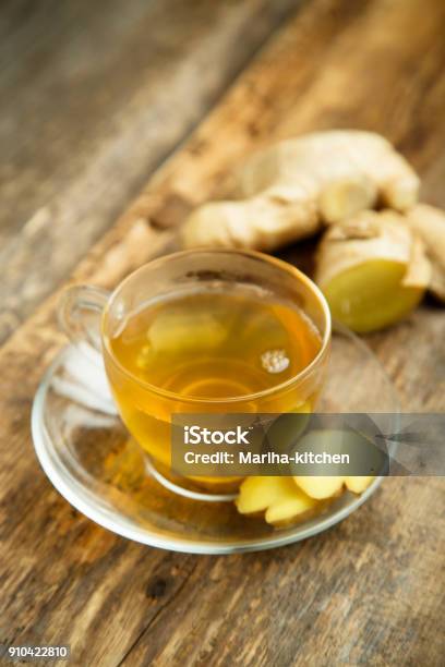 Hot Homemade Ginger Tea Stock Photo - Download Image Now - Ginger - Spice, Tea - Hot Drink, Water