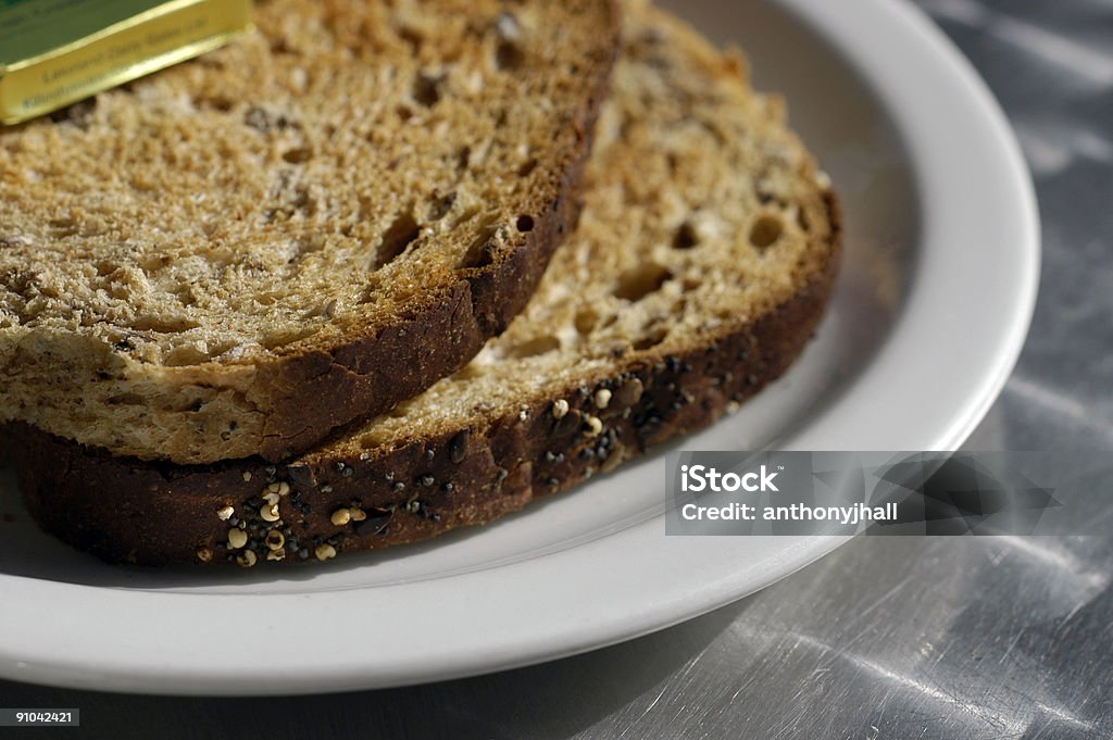 Colazione Toast alla piastra - Foto stock royalty-free di Alba - Crepuscolo