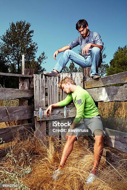Men In Rural Area Stock Photo - Download Image Now - Adult, Agricultural Field, Beautiful People