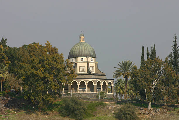 The dome of the Russian Orthodox Church of St. Mary Magdalene in the Garden of Gethsemane, Jerusalem, Israel