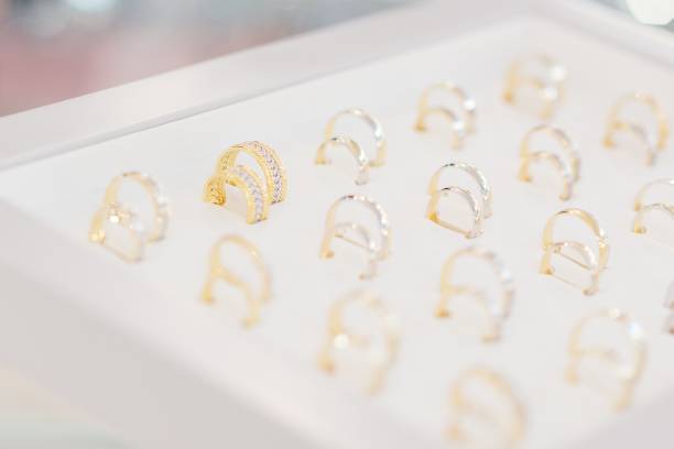 istock Gold and silver wedding rings collection 910429530