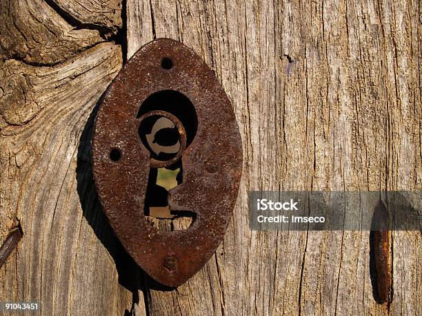 Old Lock Stock Photo - Download Image Now - Aging Process, Backgrounds, Border - Frame