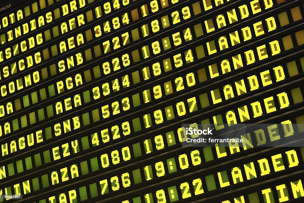 La información sobre el aeropuerto panel. - Foto de stock de Aeropuerto libre de derechos