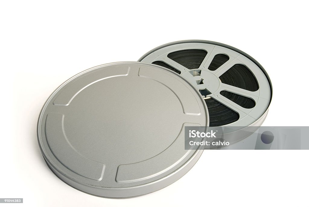 Carrete de plata - Foto de stock de Cinta de película libre de derechos