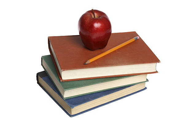 istock School Books, Apple and Pencil (isolated) 91044873
