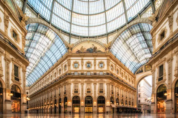 Milan, Galleria Vittorio Emanuele II, Shopping Mall, Italy, Europe