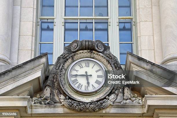 Courthouse Zegar - zdjęcia stockowe i więcej obrazów Antyczny - Antyczny, Architektura, Bez ludzi