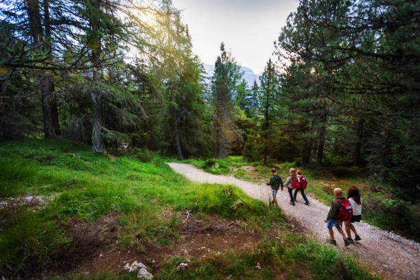 istock Adventures on the Dolomites: family together 910456736