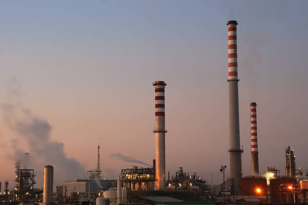 Oil Refinery stock photo