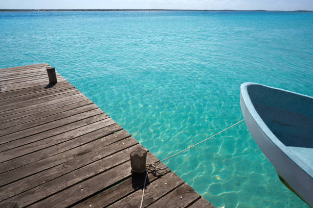 istock Laguna de Bacalar Lagoon in Mexico 910460972