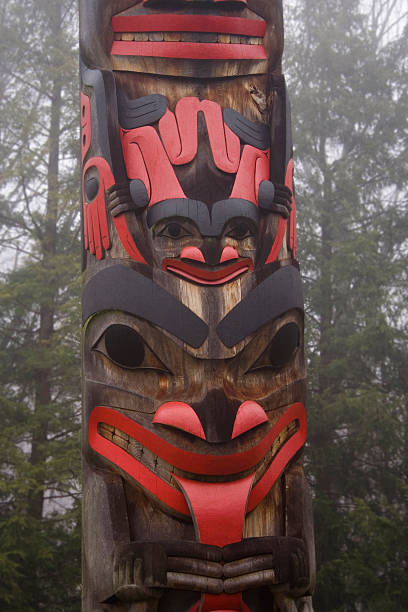 istock indian totem in misty mystery forest 91046197