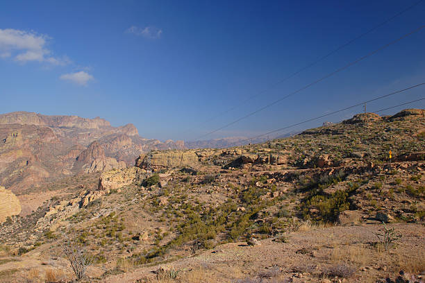 istock Electric Lines in Mountain Desert 91046260