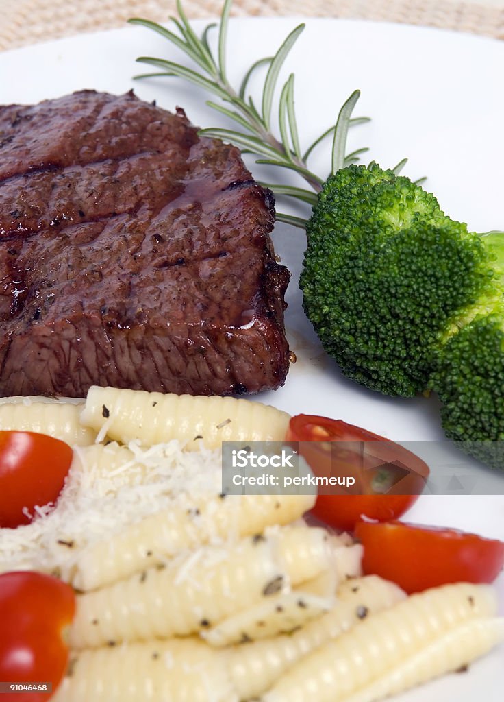 Top Sirloin-Rumpsteak 3 - Lizenzfrei Brokkoli Stock-Foto