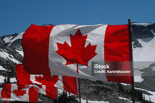 Canada Flags Stock Photo - Download Image Now - Canada, Canadian Flag, Color Image