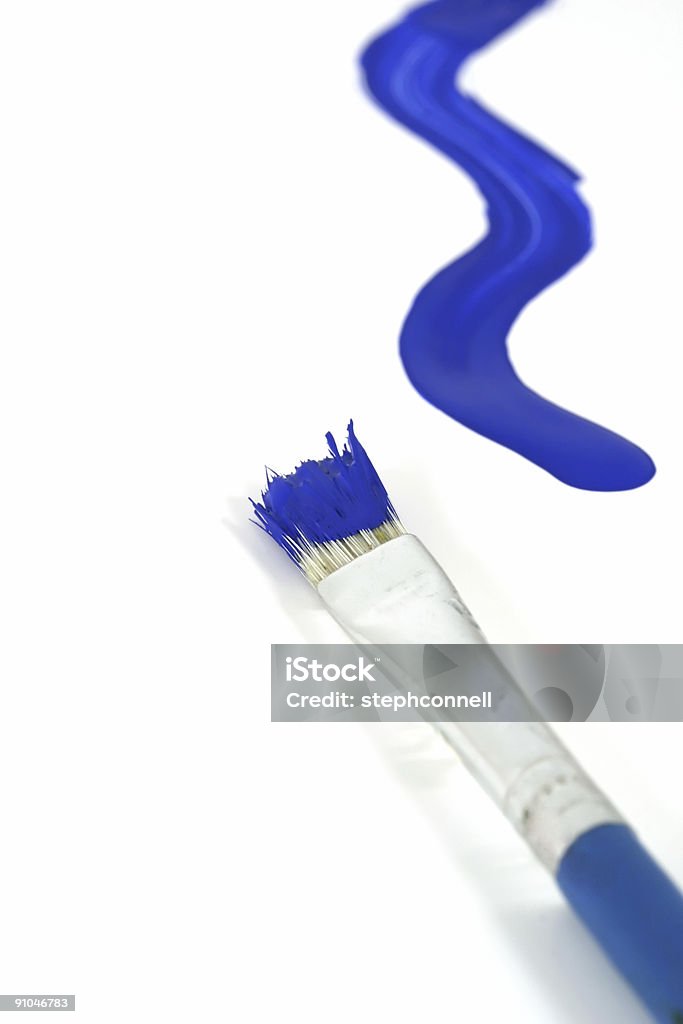 Pintura azul Srokes - Foto de stock de Arte libre de derechos