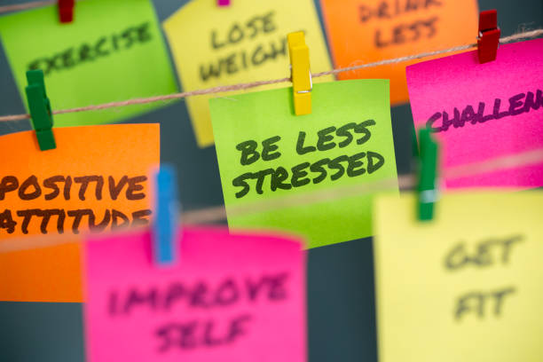 istock Closeup notes concept for motivation for stop stress 910473646