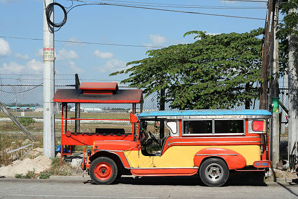 clark 공항 지프니 필리핀 대중 교통 - jeepney 뉴스 사진 이미지