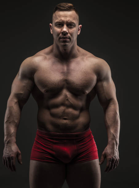 istock Muscular male in studio 910475090