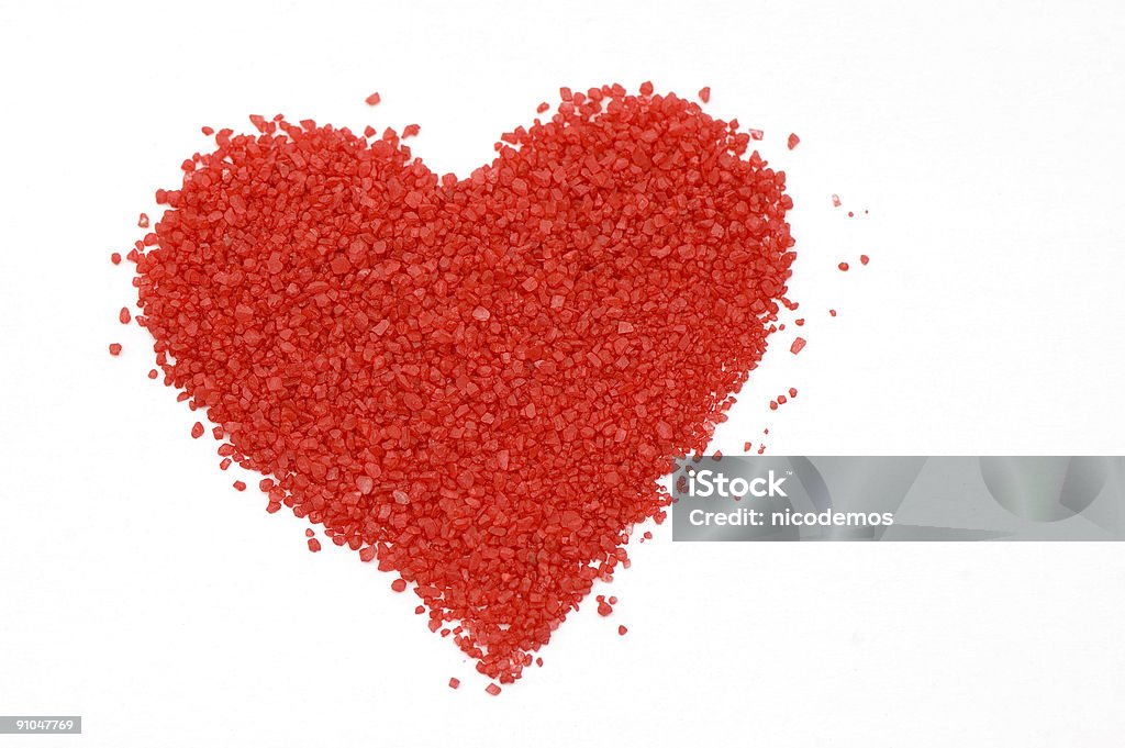 Red Heart  Crystal Stock Photo
