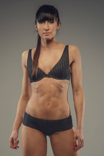 istock Woman in black underwear 910480062