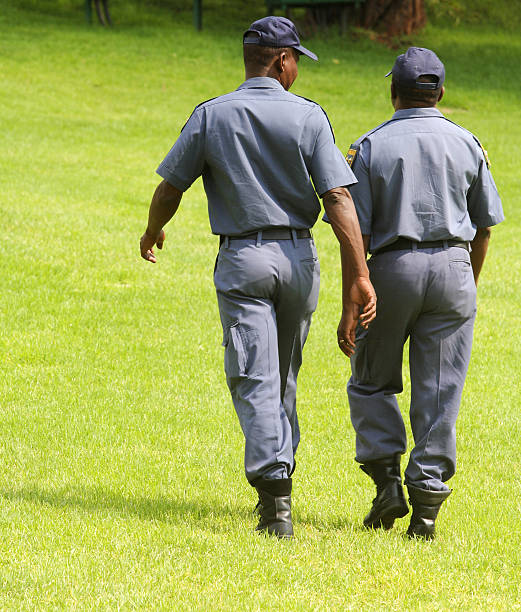 South African Policemen stock photo