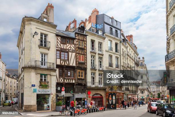 Cityscape Of Nantes Stock Photo - Download Image Now - Nantes, France, Downtown District