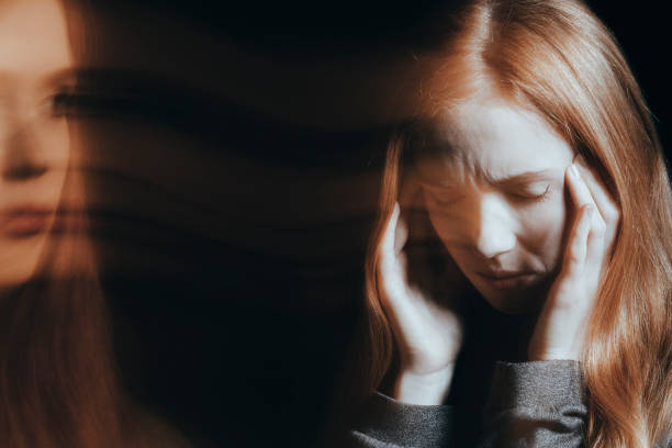 istock Young woman experiencing hallucinations 910484678