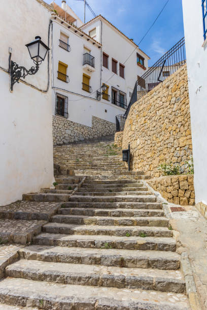 istock Steep steps in the old town of Altea, Spain 910484850