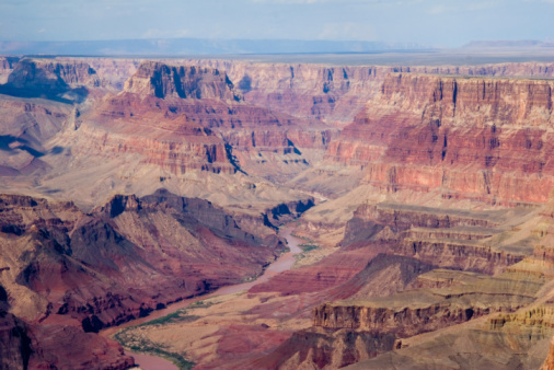 Panoramic views along the South Rim of the Grand Canyon in Arizona