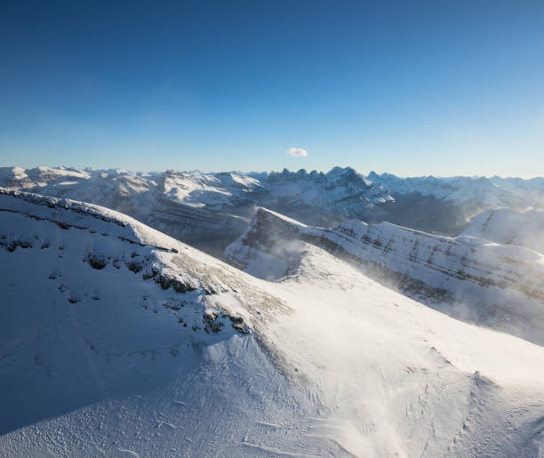 istock Aerial View-snow mountain,Banff national park,canada 910489178
