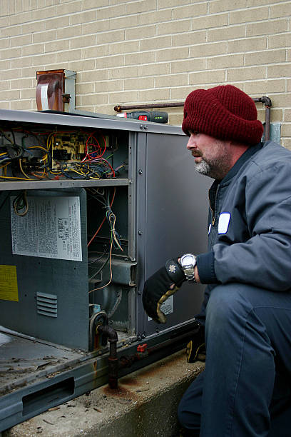 istock outside furnace 91049071