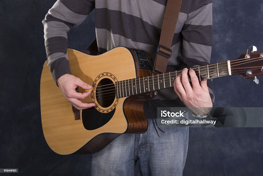 guitar Man back  Guitar Stock Photo