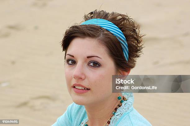 Sitting At The Beach Stock Photo - Download Image Now - Adult, Adults Only, Aquamarine