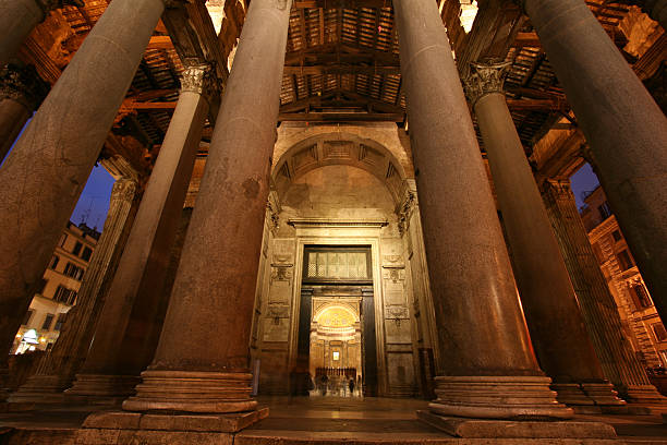Pantheon by night, Rome Italy