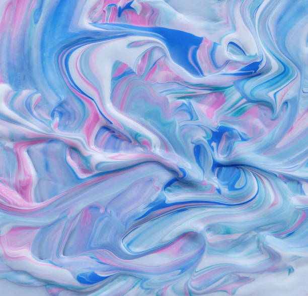 istock Abstract marble pastel color paint background. Acrylic texture with marble pattern 910499878