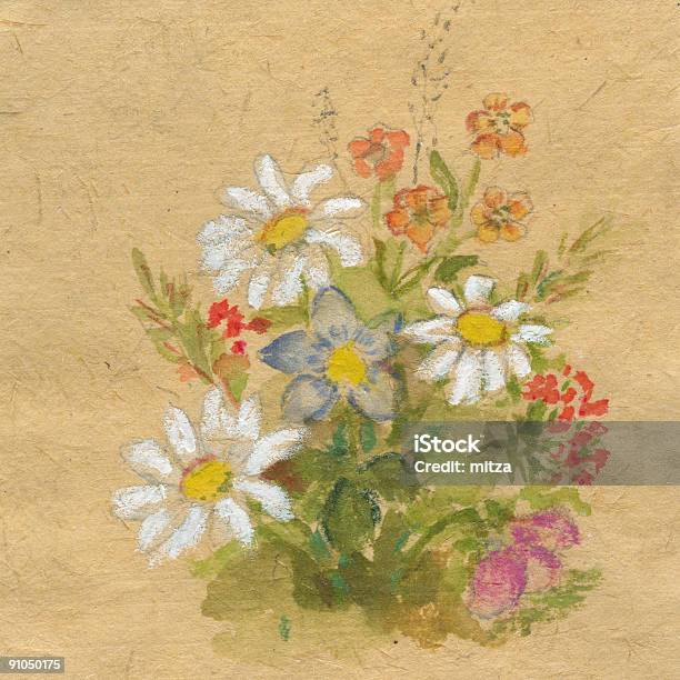 Ilustración de Dibujo De Primavera Flores Silvestres Xxl Resolución y más Vectores Libres de Derechos de Pintura - Producto artístico